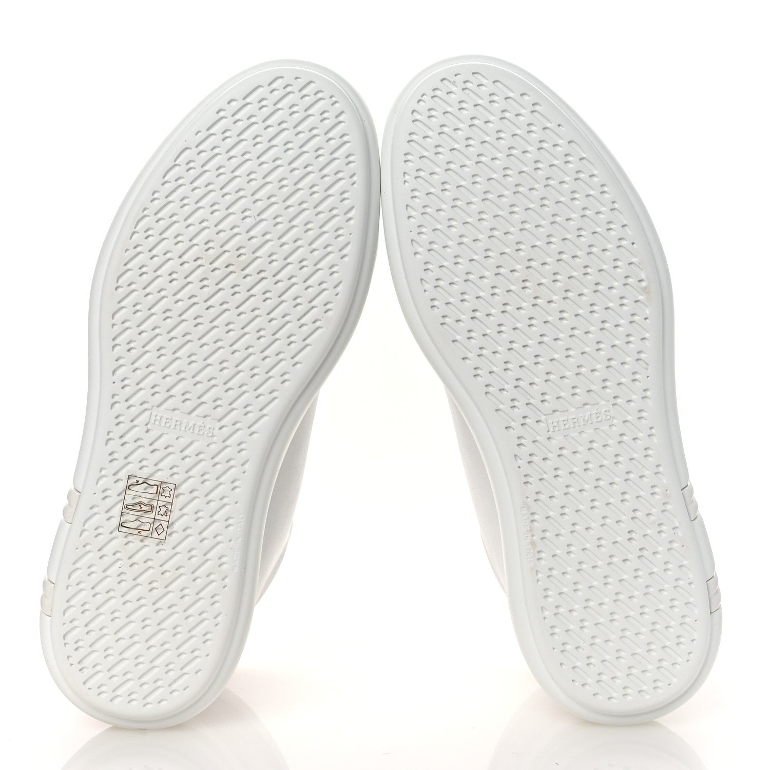 Calfskin Womens Happiness High Top Sneakers 36.5 White