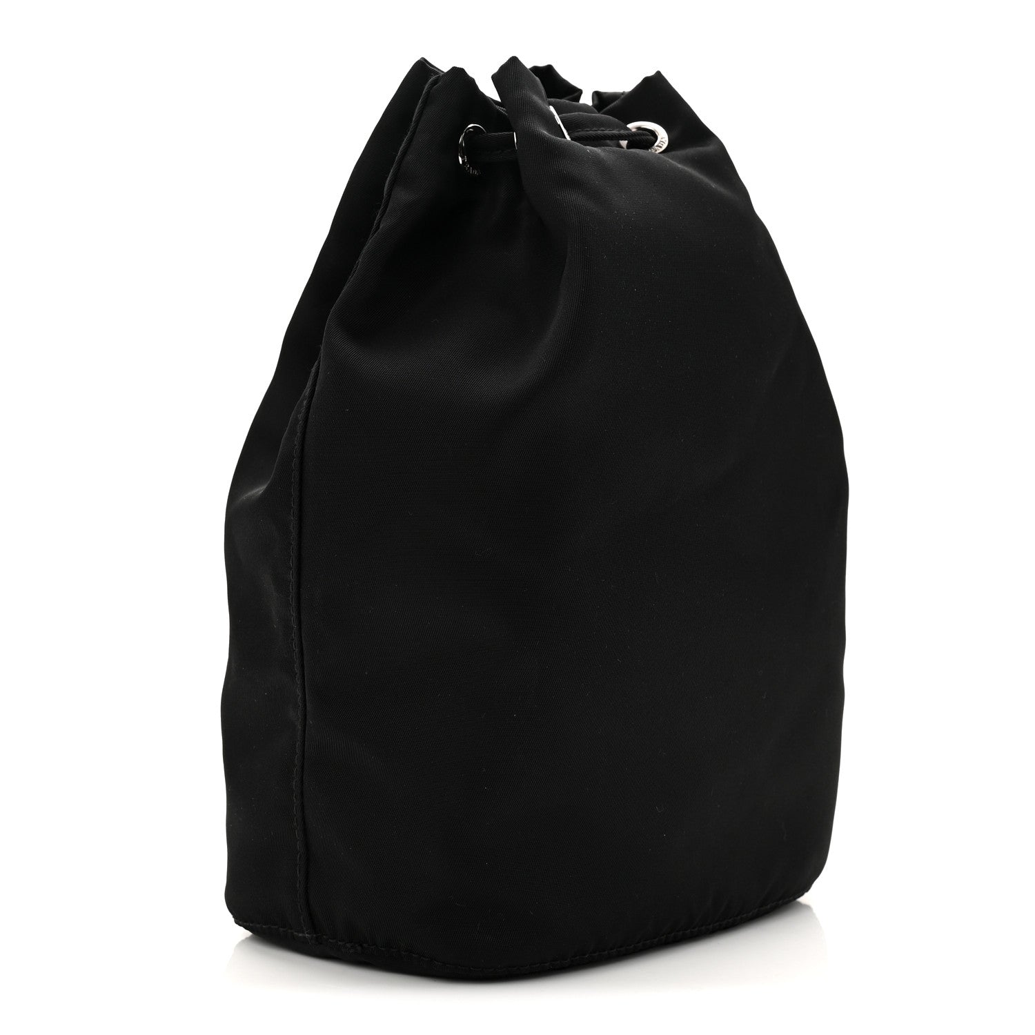 Nylon Vela Drawstring Pouch Black