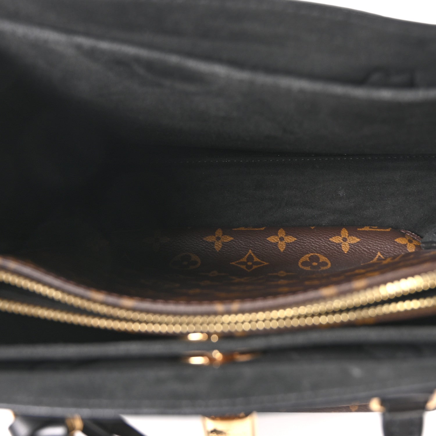 Monogram Flower Tote Black