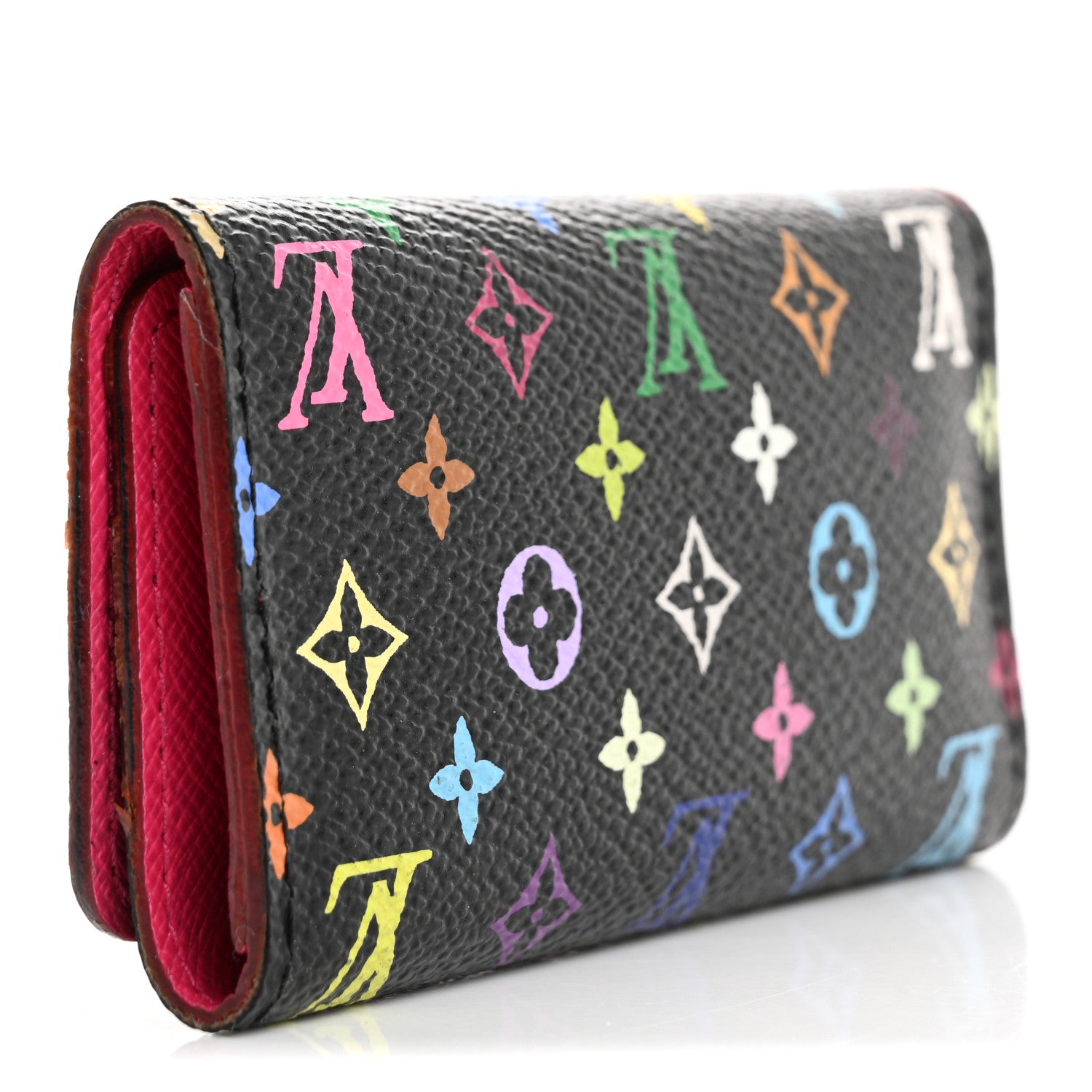 Monogram Multicolor Multicles 4 Key Holder Black Grenade