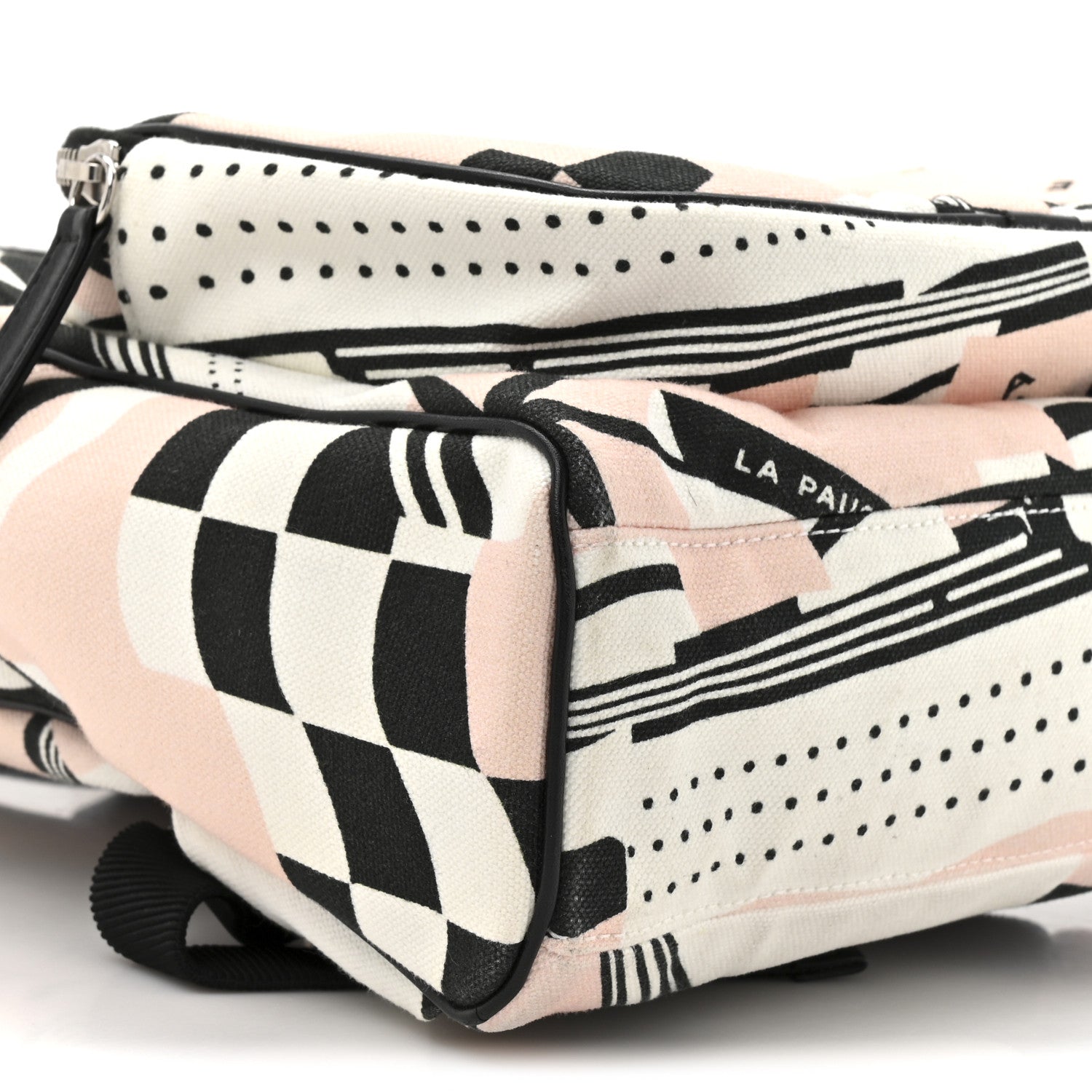 Canvas Cruise La Pausa Print Backpack Pink White Black