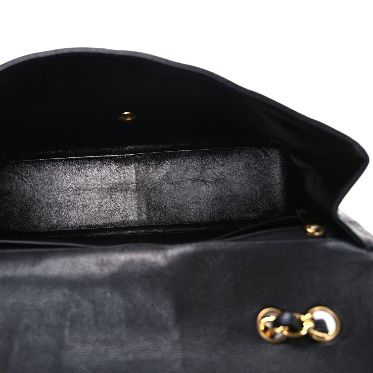 Caviar Quilted Jumbo Single Flap Black