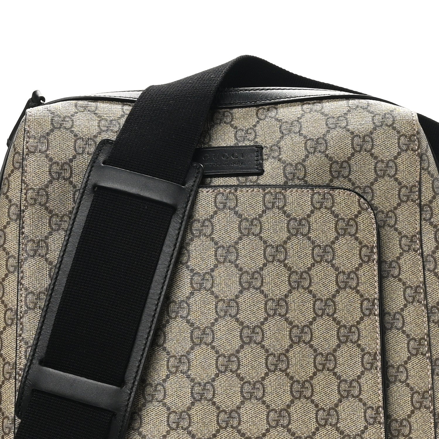 GG Plus Monogram Front Pocket Messenger Dark Brown