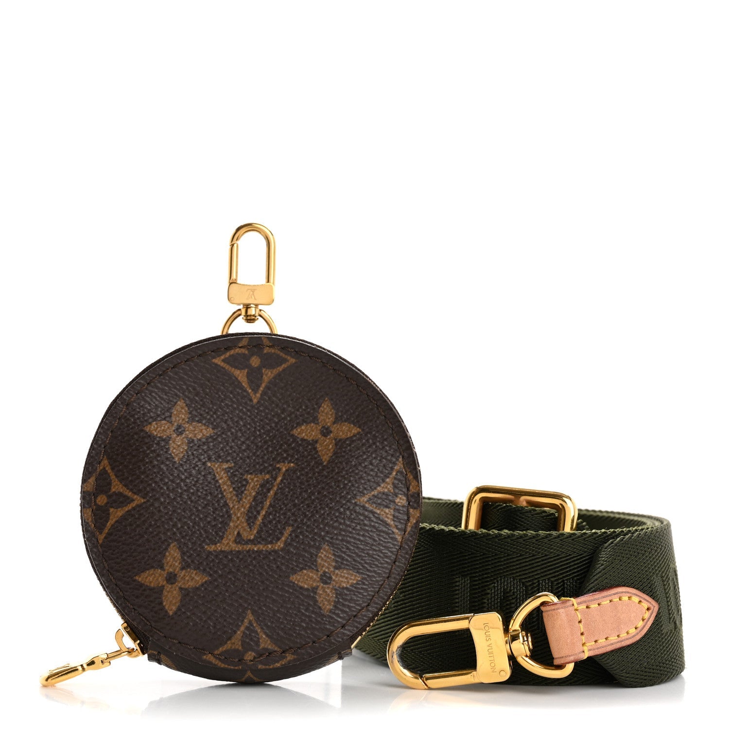 Monogram Multi Pochette Accessories Bandouliere Shoulder Strap Kaki