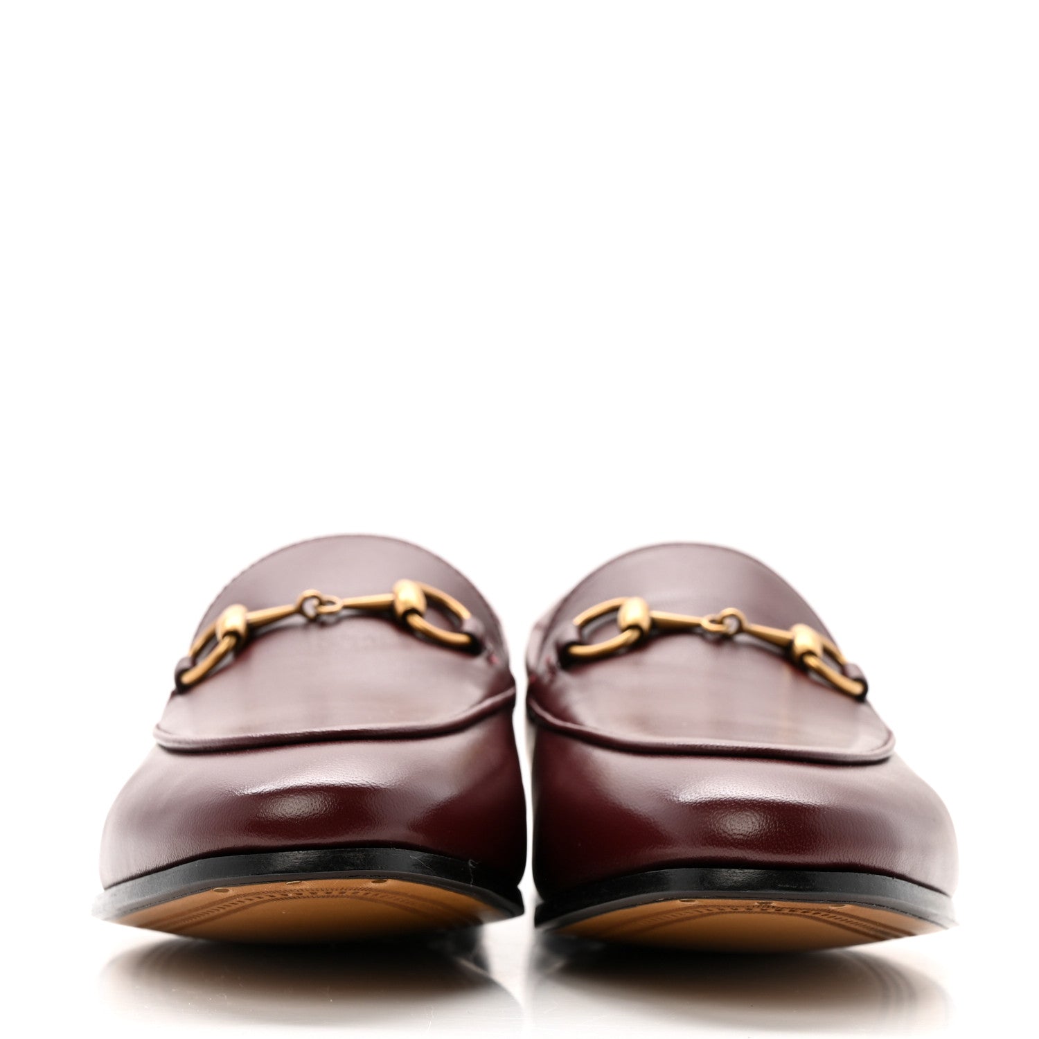 Lambskin Womens Brixton Horsebit Loafers 36.5 Vintage Bordeaux