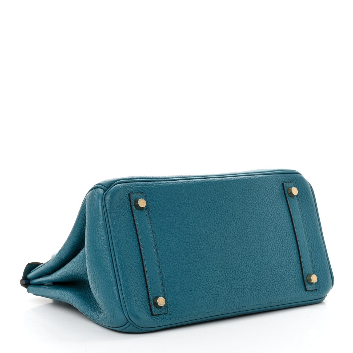 Taurillon Clemence Birkin 30 Bleu Izmir