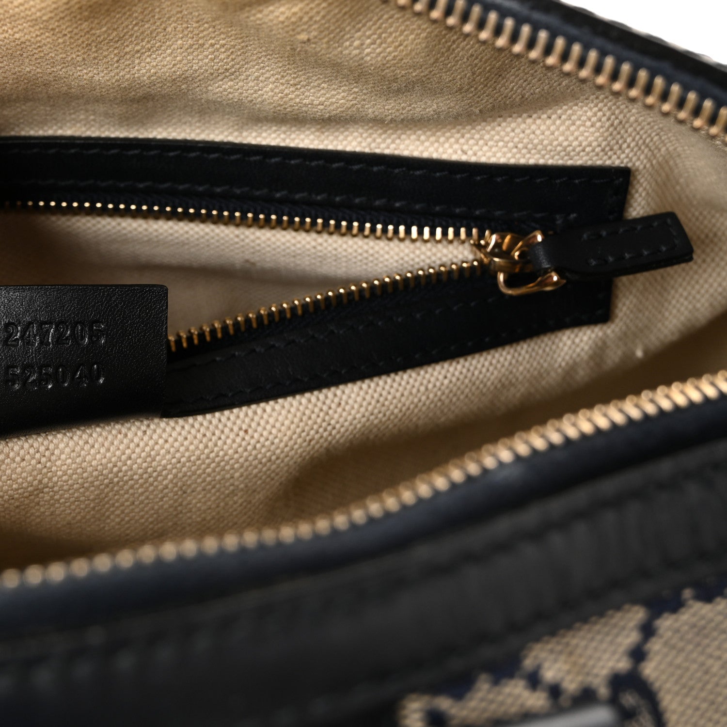 Monogram Selleria Calfskin Vintage Web Medium Boston Beige Blue