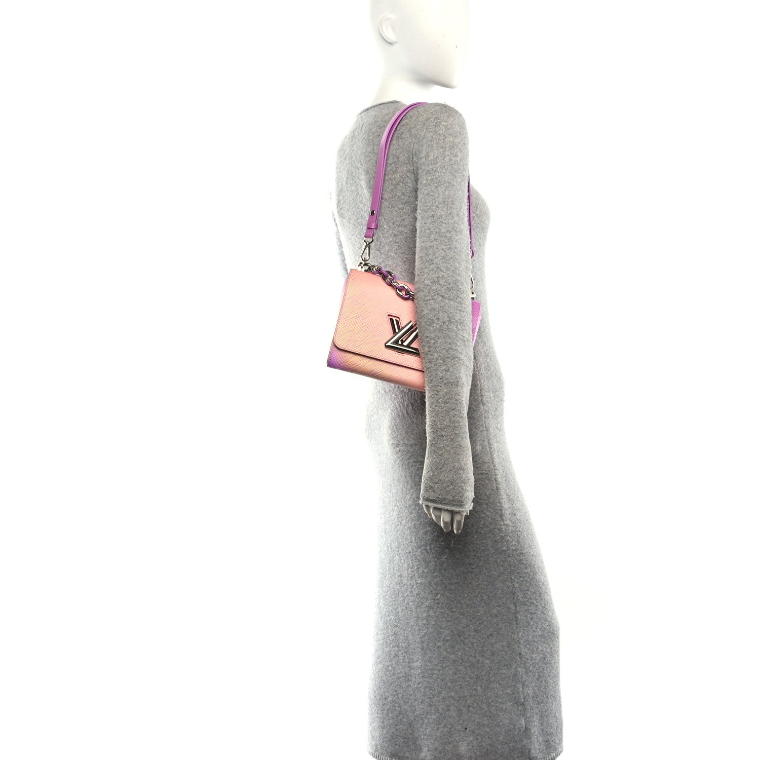 Epi Twist Shoulder Bag MM Gradient Orange