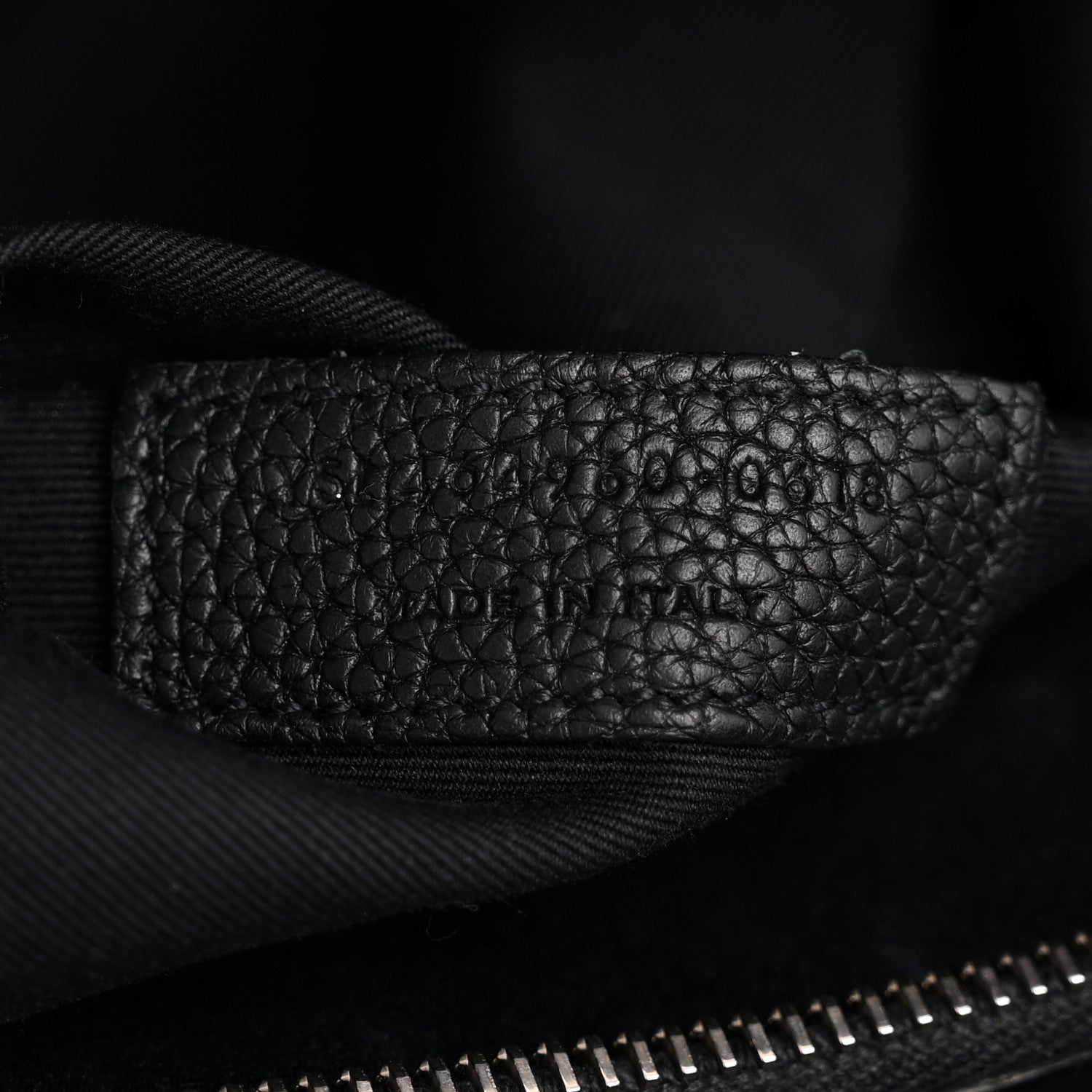 Grained Calfskin Small Supple Sac De Jour Black