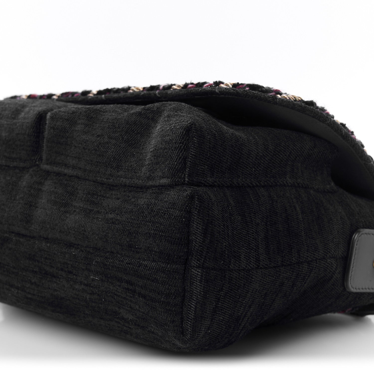 Wool Velvet Quilted Parisian Stroll Messenger Navy