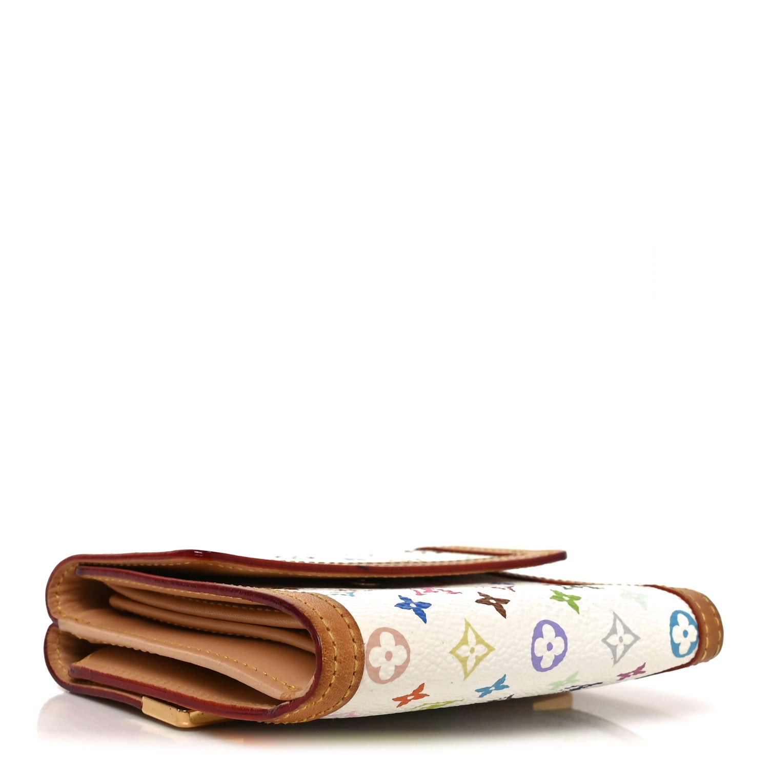 Monogram Multicolor Porte-Monnaie Billets Wallet White