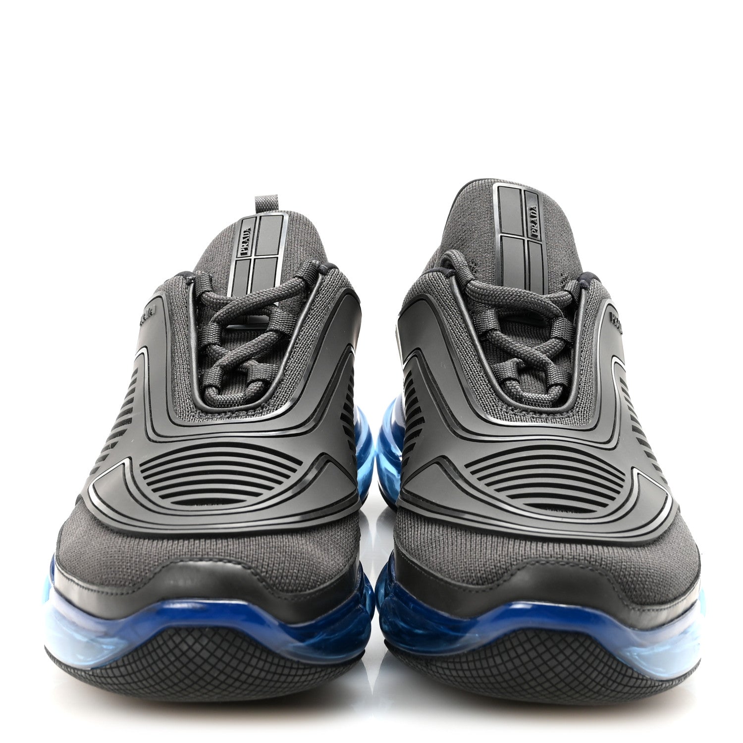 Rubber Knit Fabric Mens Cloudbust Air Sneakers 8.5 Grey Blue