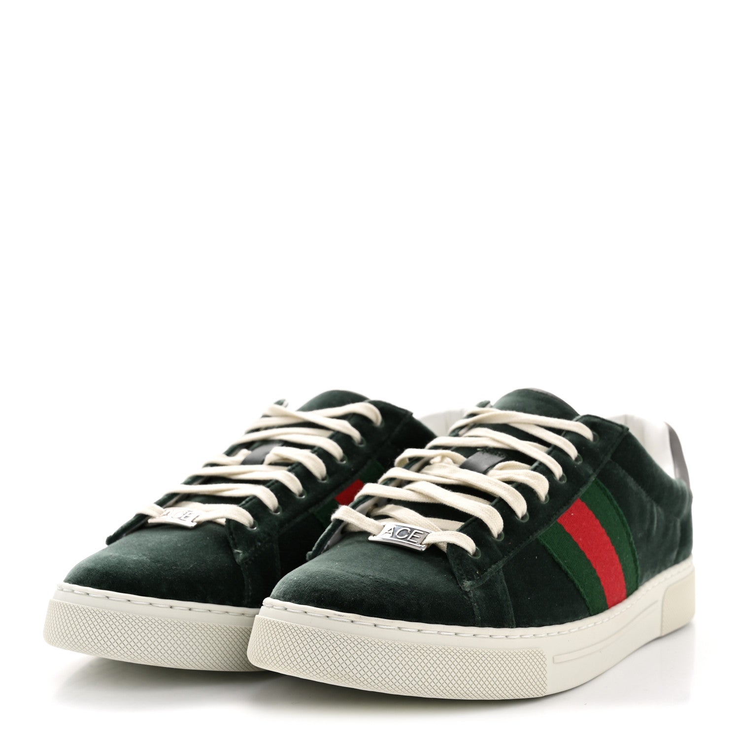 Velvet Web Mens Ace Sneakers 8 Green Red