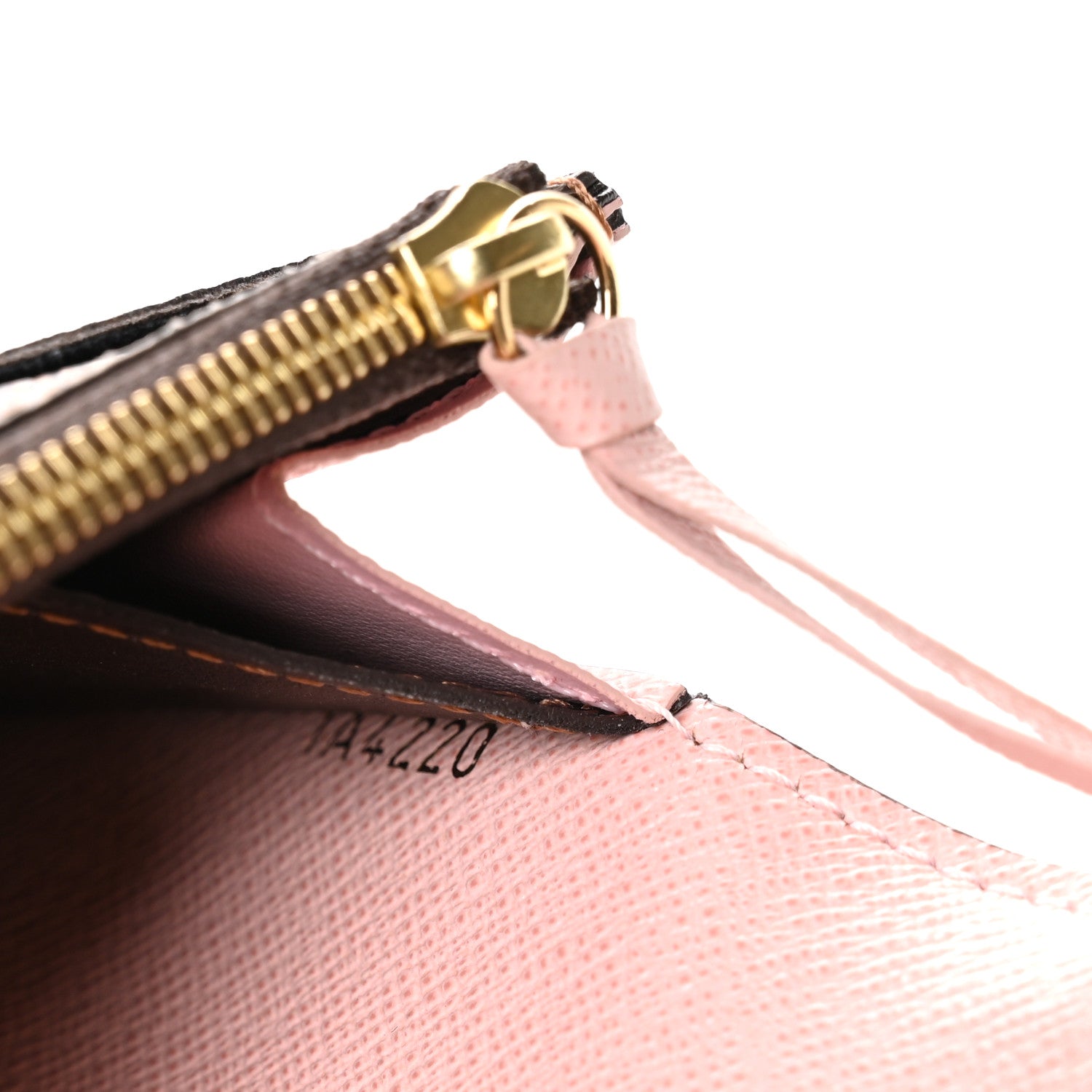Damier Ebene Emilie Wallet Rose Ballerine