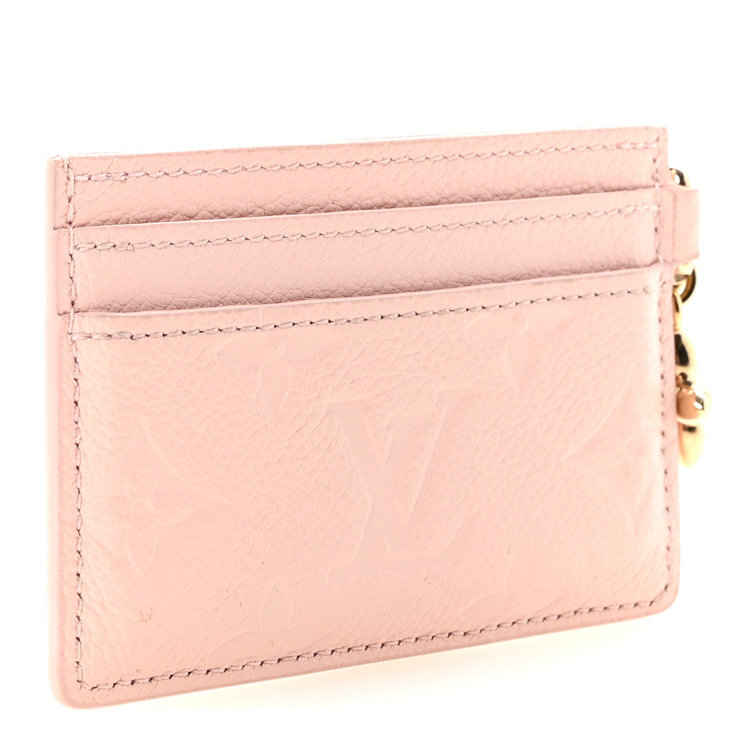 Empreinte Monogram LV Charms Card Holder Pink Opale