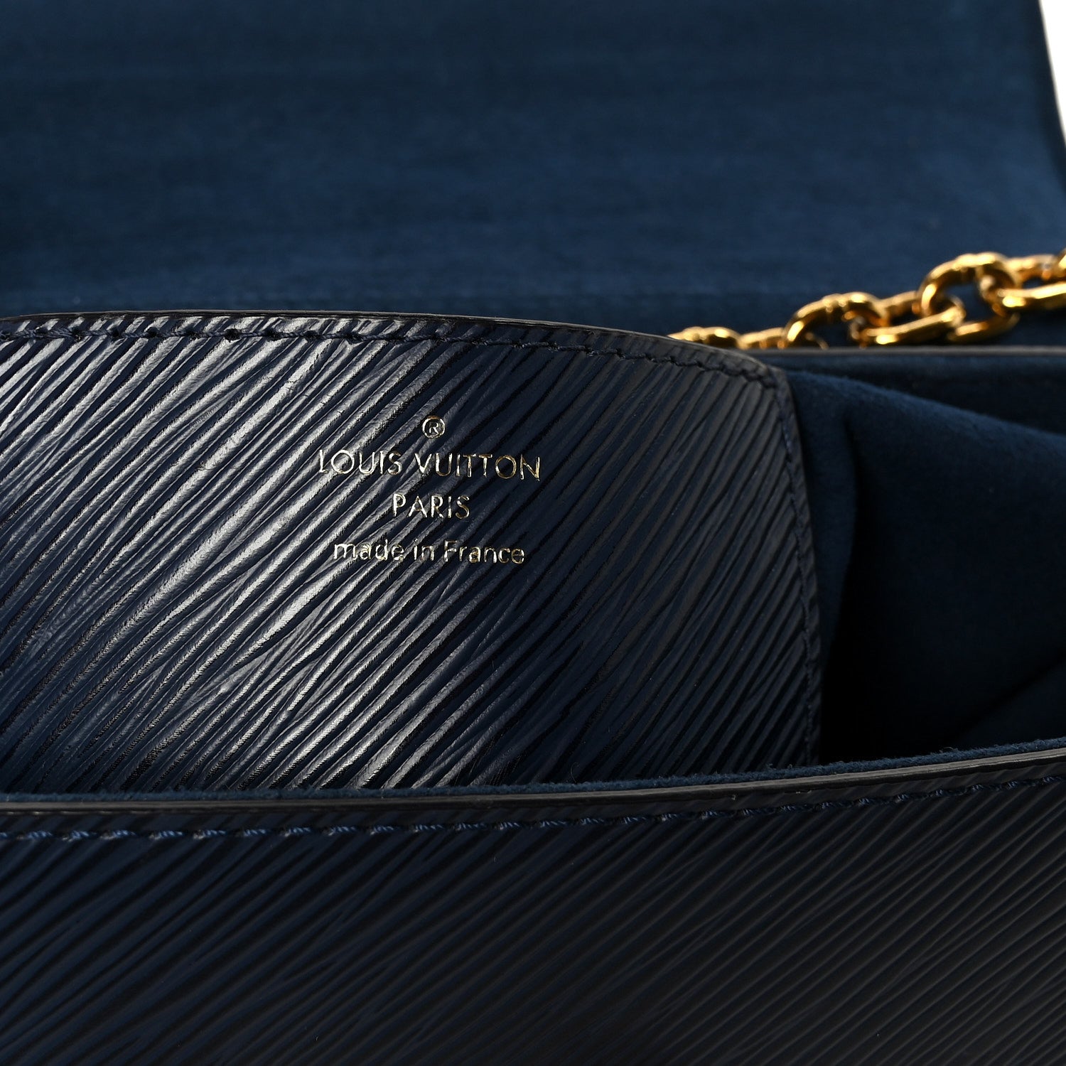 Epi Twist Shoulder Bag MM Indigo