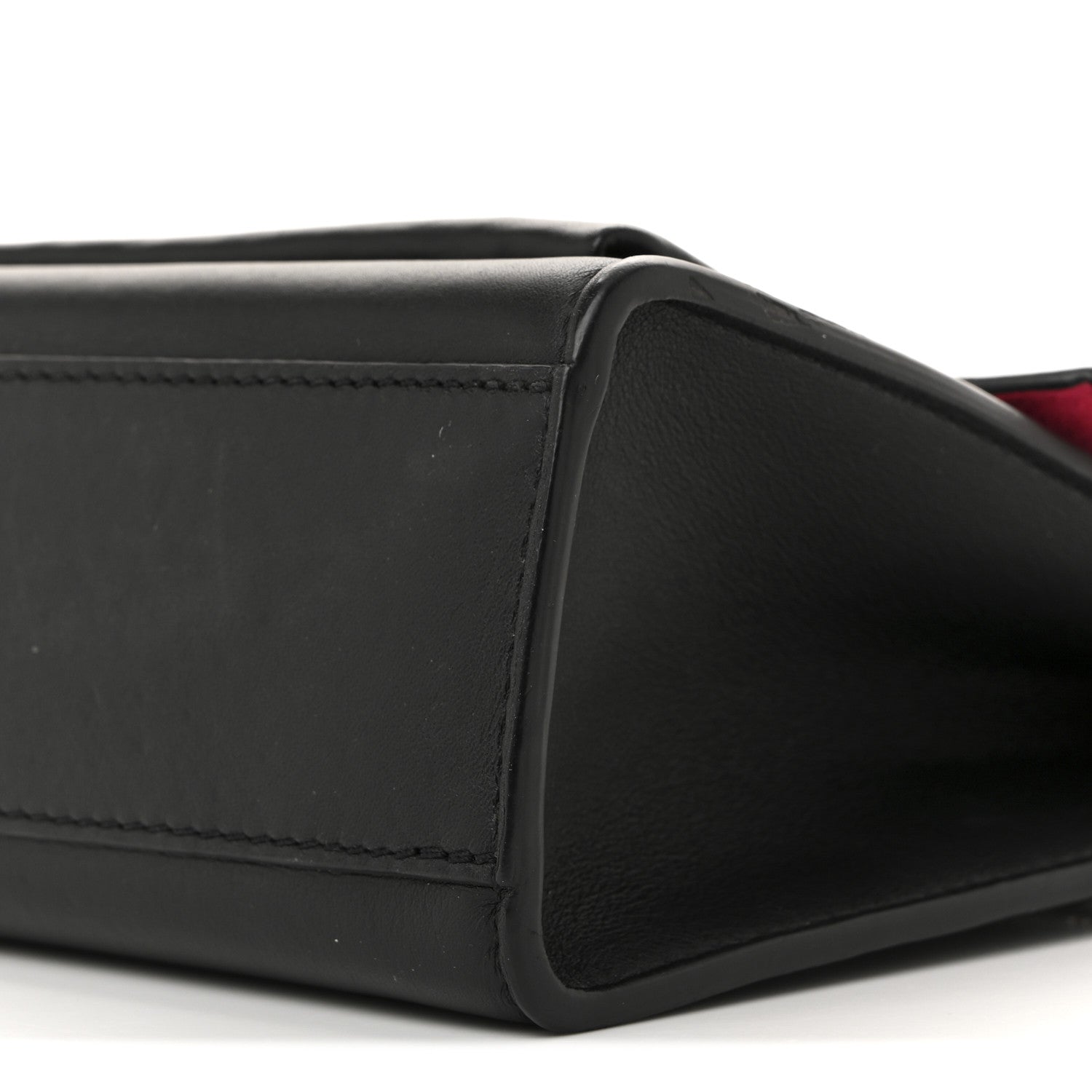 Soft Calfskin Pins My Lockme Chain Bag BB Black
