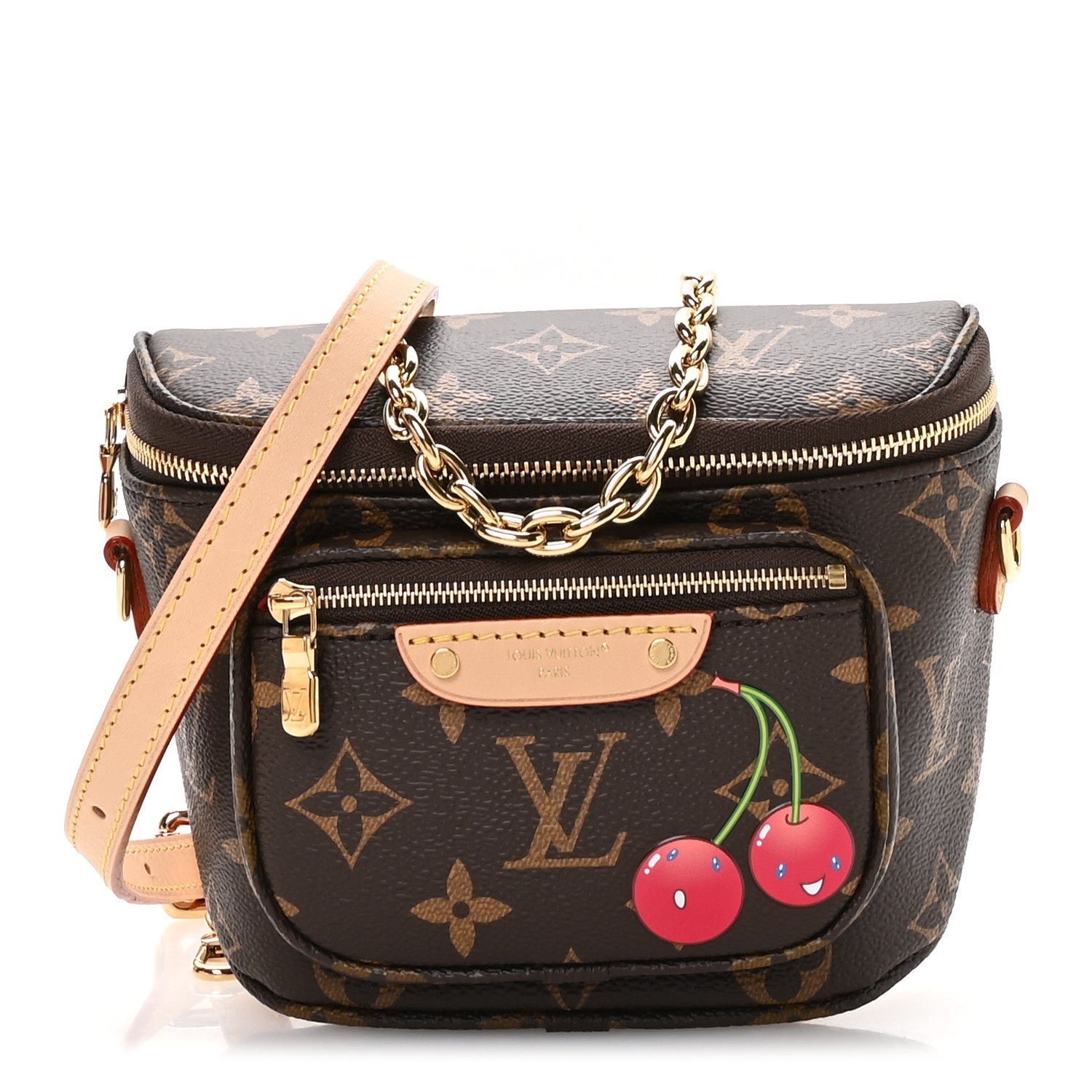LV X TM Monogram Cerises Mini Bumbag