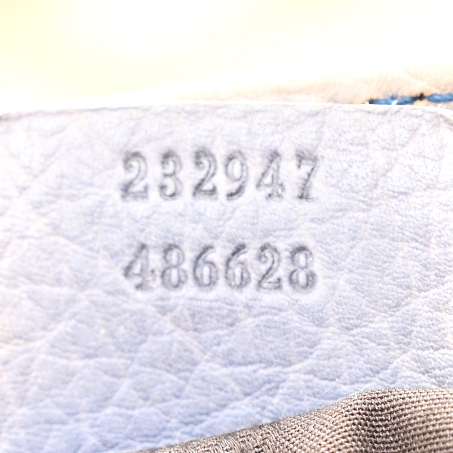 Monogram Medium Bamboo Bar Tote Blue