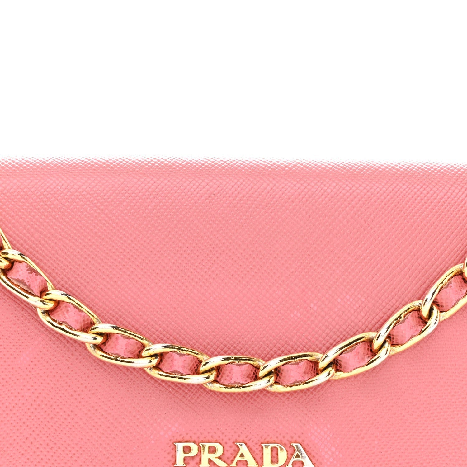 Saffiano Metal Oro Chain Wallet Ibisco