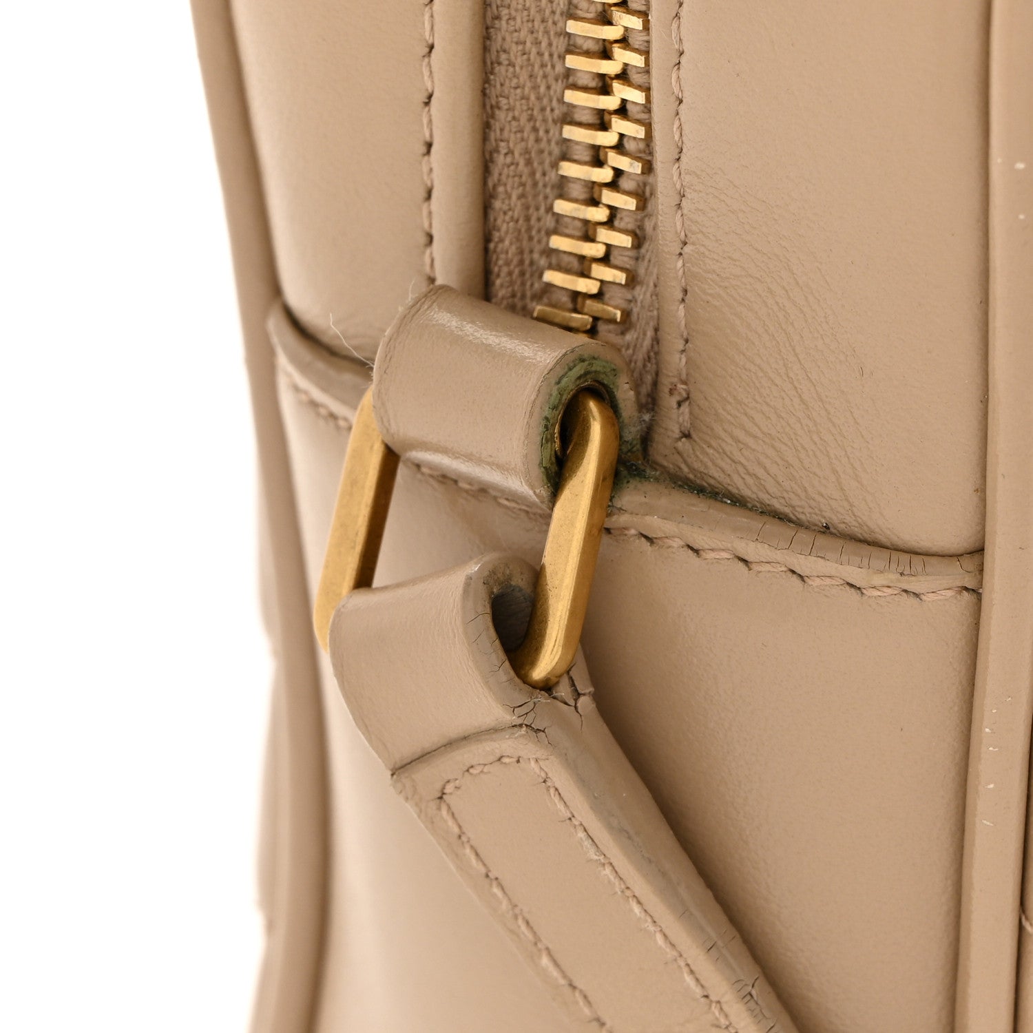 Calfskin Matelasse Monogram Lou Camera Bag Dark Beige