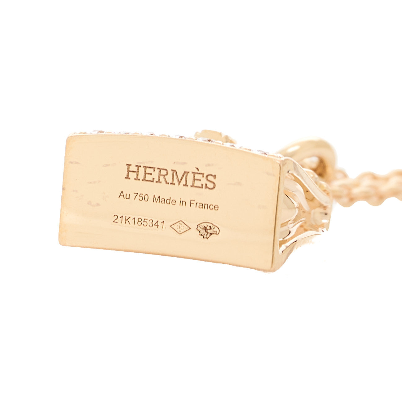 18K Rose Gold Diamond Kelly Amulettes Pendant Necklace