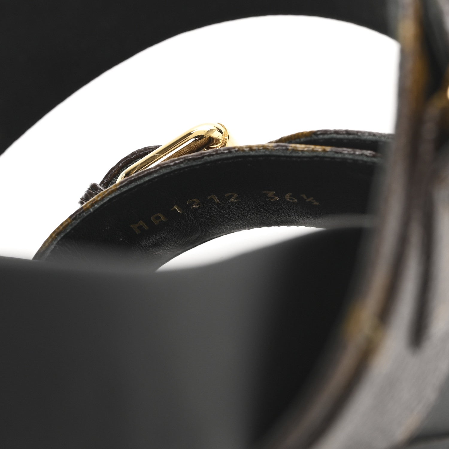 Monogram Bom Dia Mule Sandals 36.5 Black