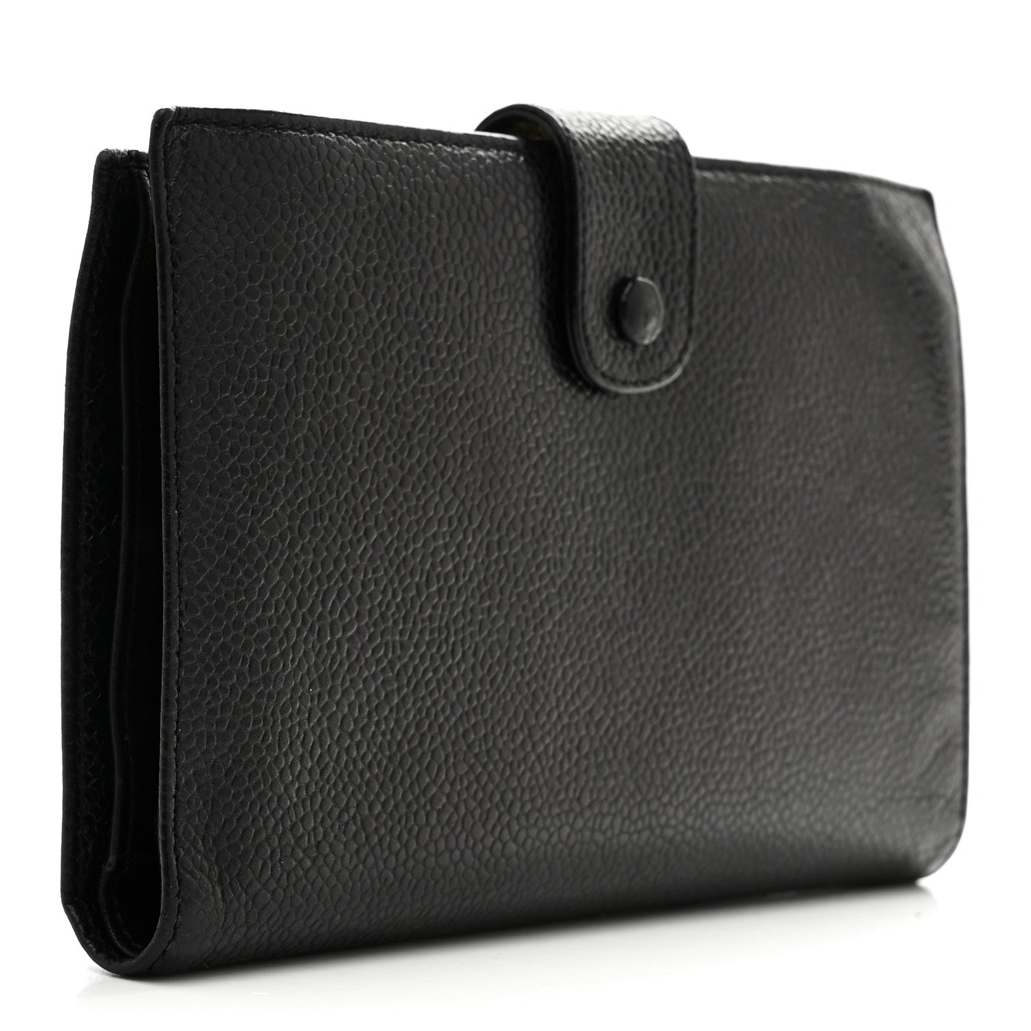 Caviar Timeless CC French Wallet Black