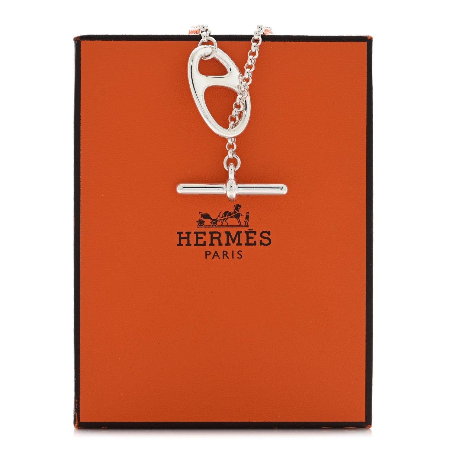 Sterling Silver Chaine D'Ancre Punk Toggle Necklace