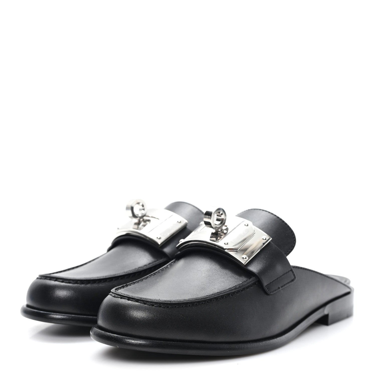 Calfskin Iota Mules 35 Black