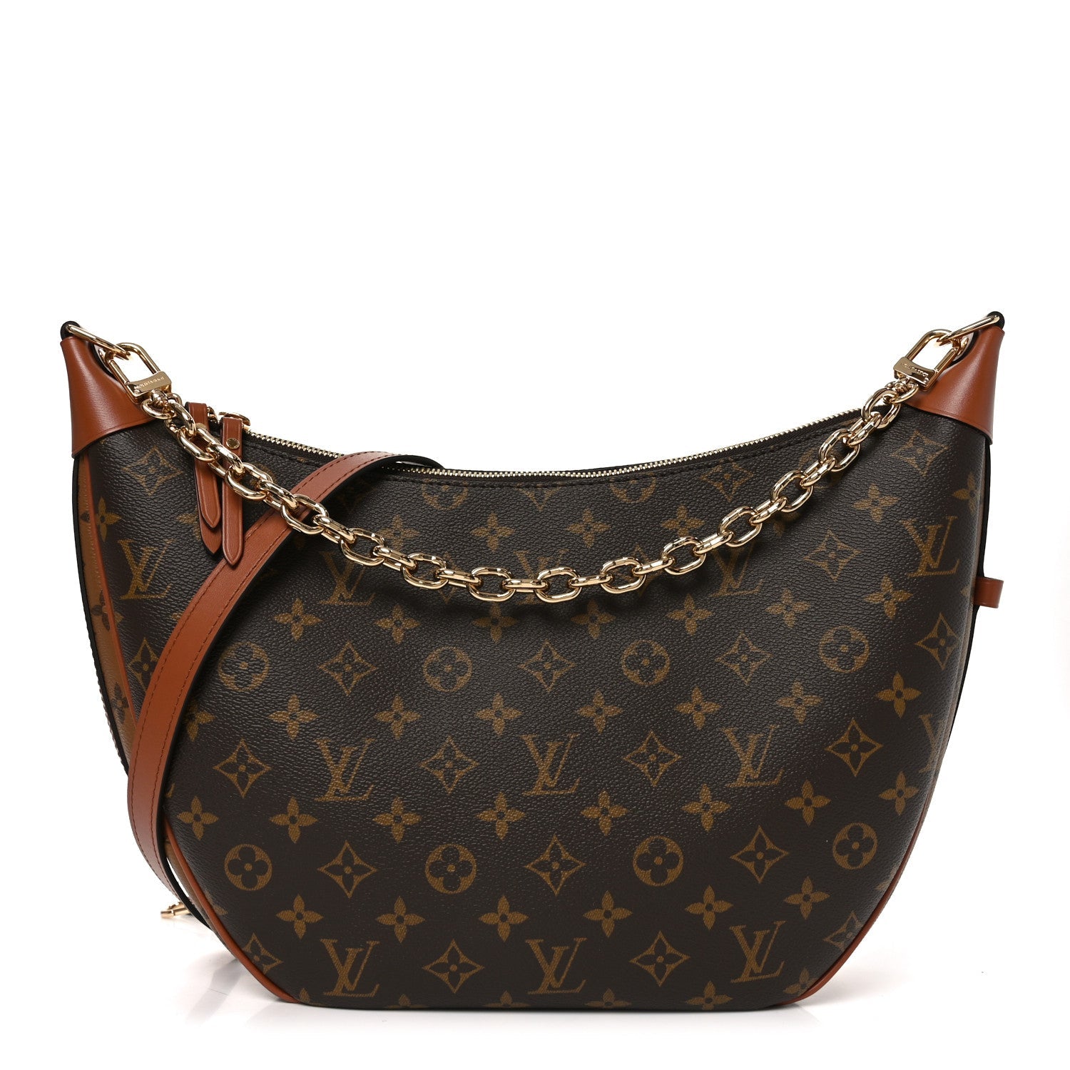 Reverse Monogram Loop Hobo