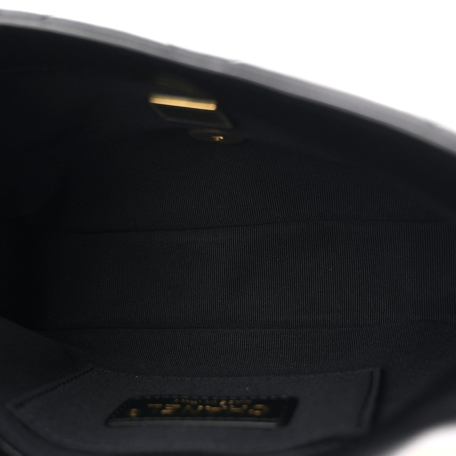 Lambskin Quilted Mini Lacquered Chain Flap Black