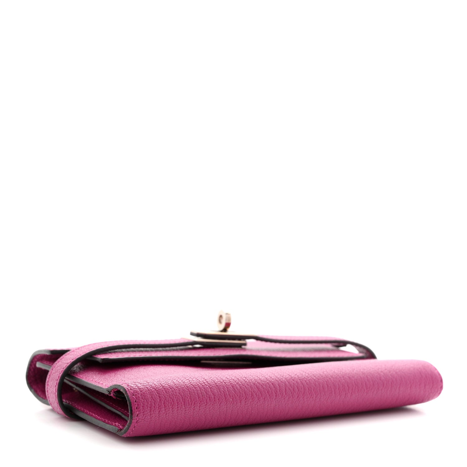Chevre Mysore Medium Kelly Wallet Fuchsia