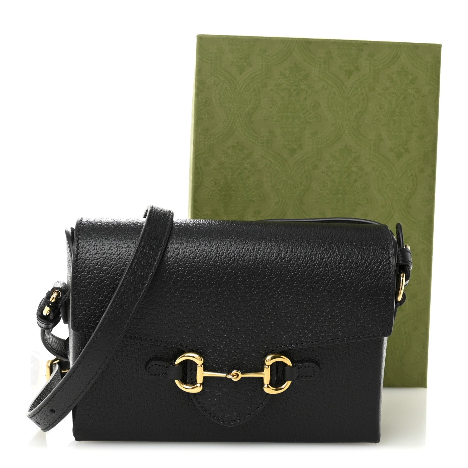 Calfskin Horsebit 1955 Shoulder Bag Black