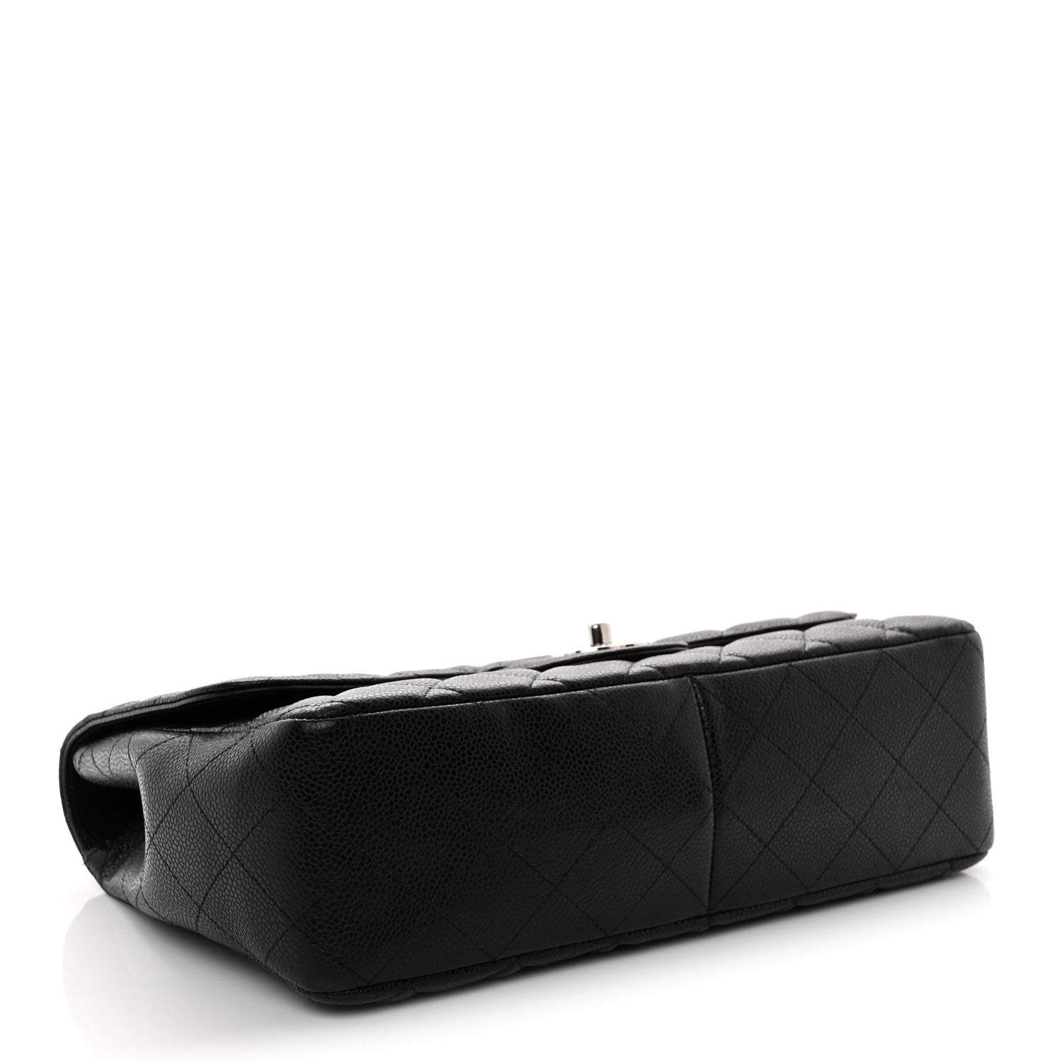 Caviar Quilted Jumbo Single Flap Black