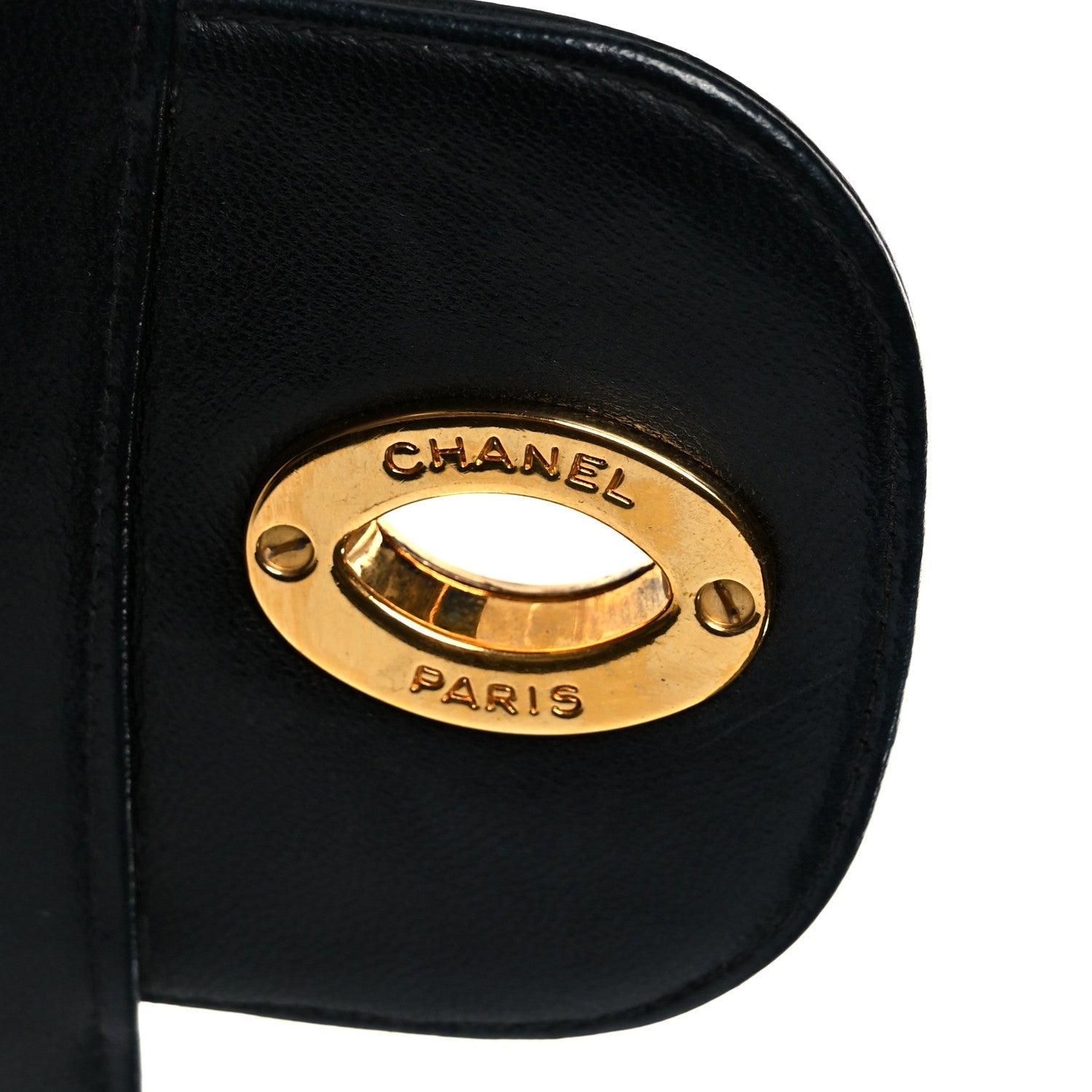 Lambskin Quilted XL Jumbo Single Flap Black