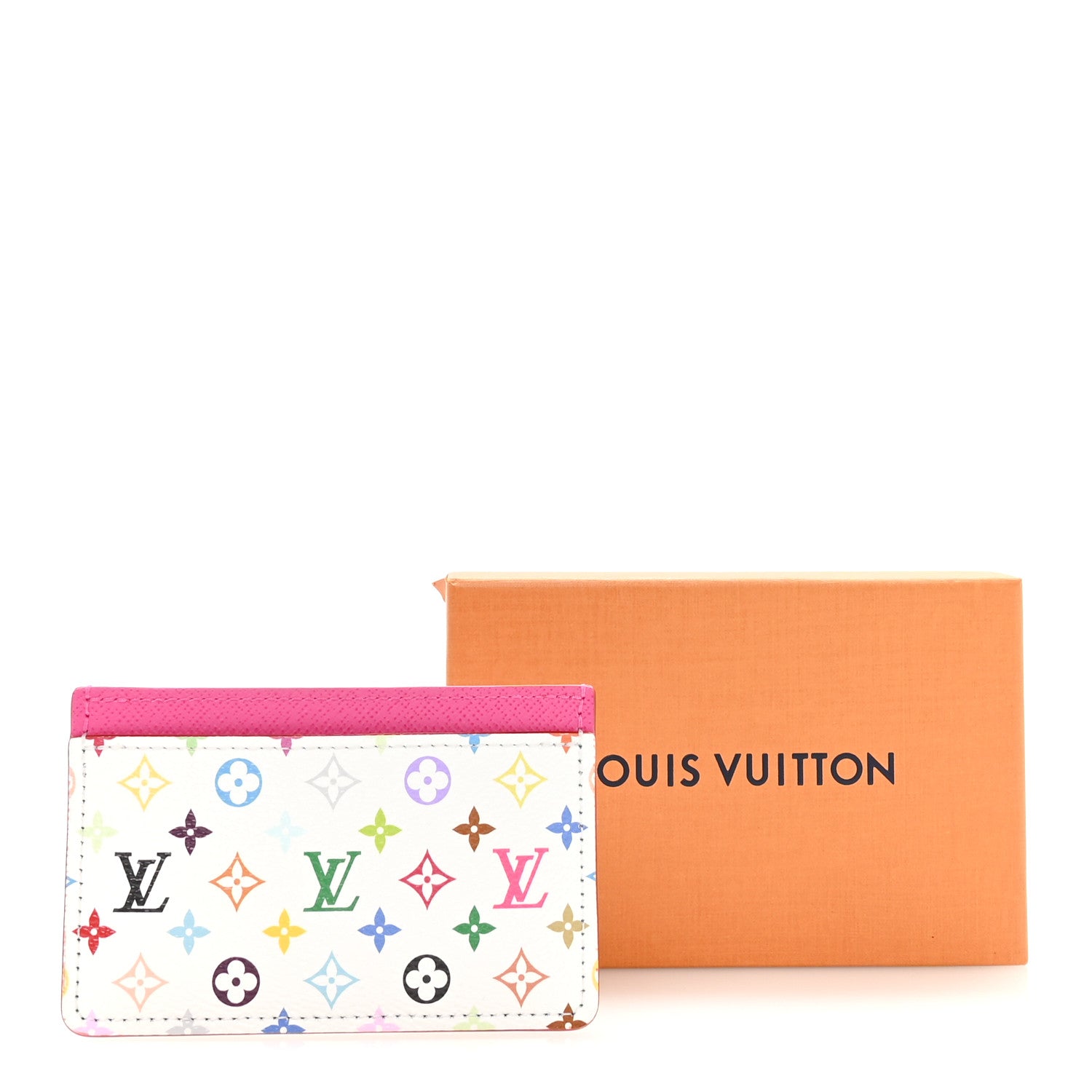LV X TM Monogram Multicolor Card Holder Kawaii Pink
