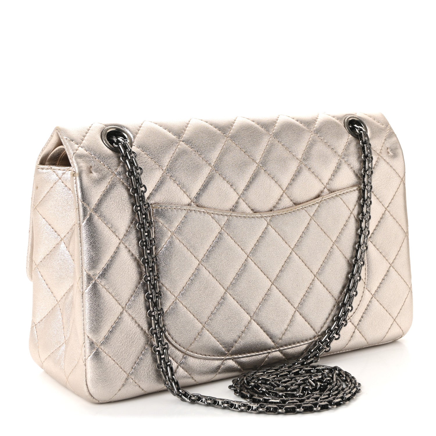 Metallic Calfskin Quilted 2.55 Reissue 226 Flap Light Pink