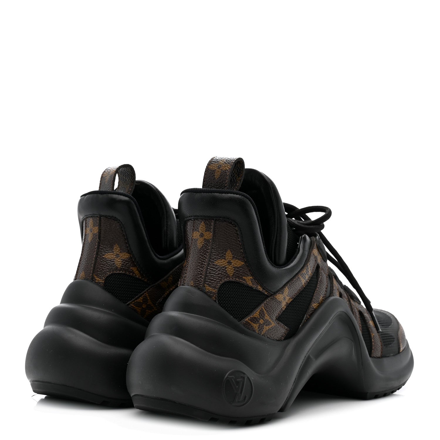 Calfskin Patent Monogram LV Archlight Sneakers 39 Black