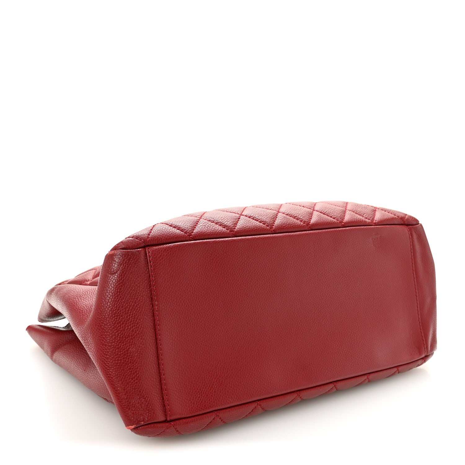 Caviar Quilted Grand Shopping Tote GST Red