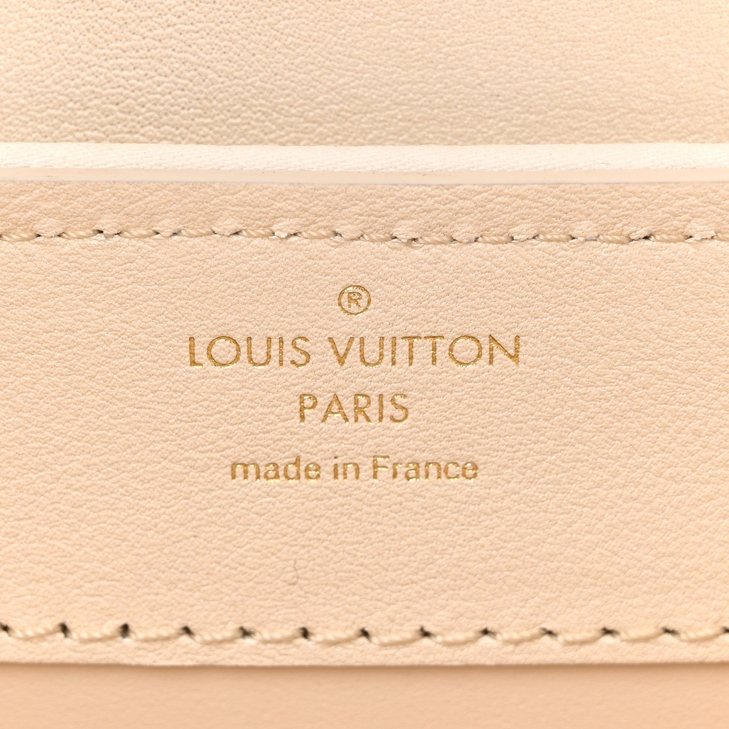 Metallic Calfskin Satin Pearl Embellished Mini Treasure Capucines Cream
