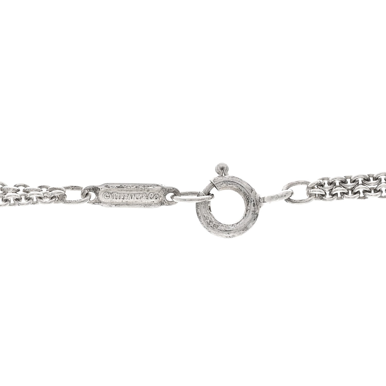 Sterling Silver Paloma Picasso Double Chain X Pendant Necklace