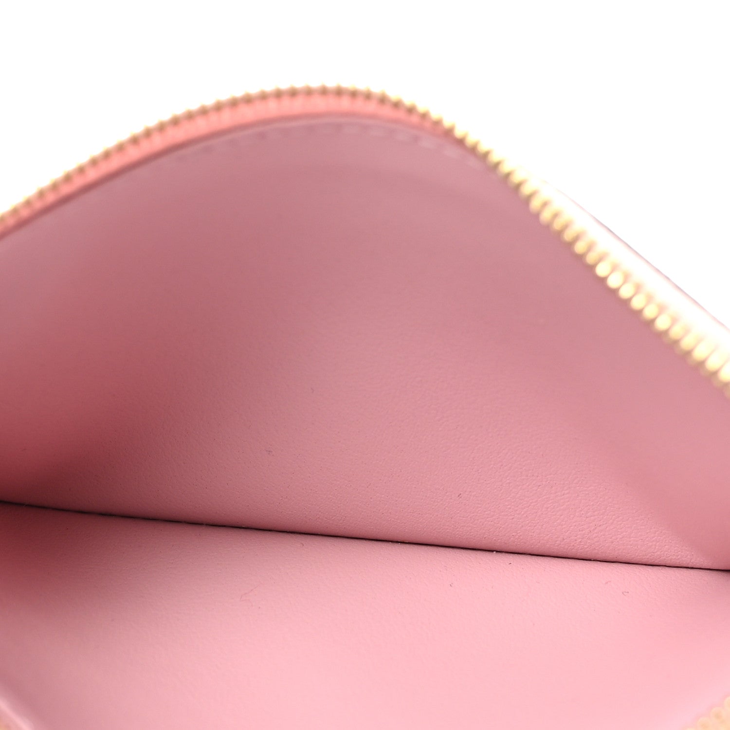 Calfskin Jeanne Wallet Zippered Insert Rose Ballerine