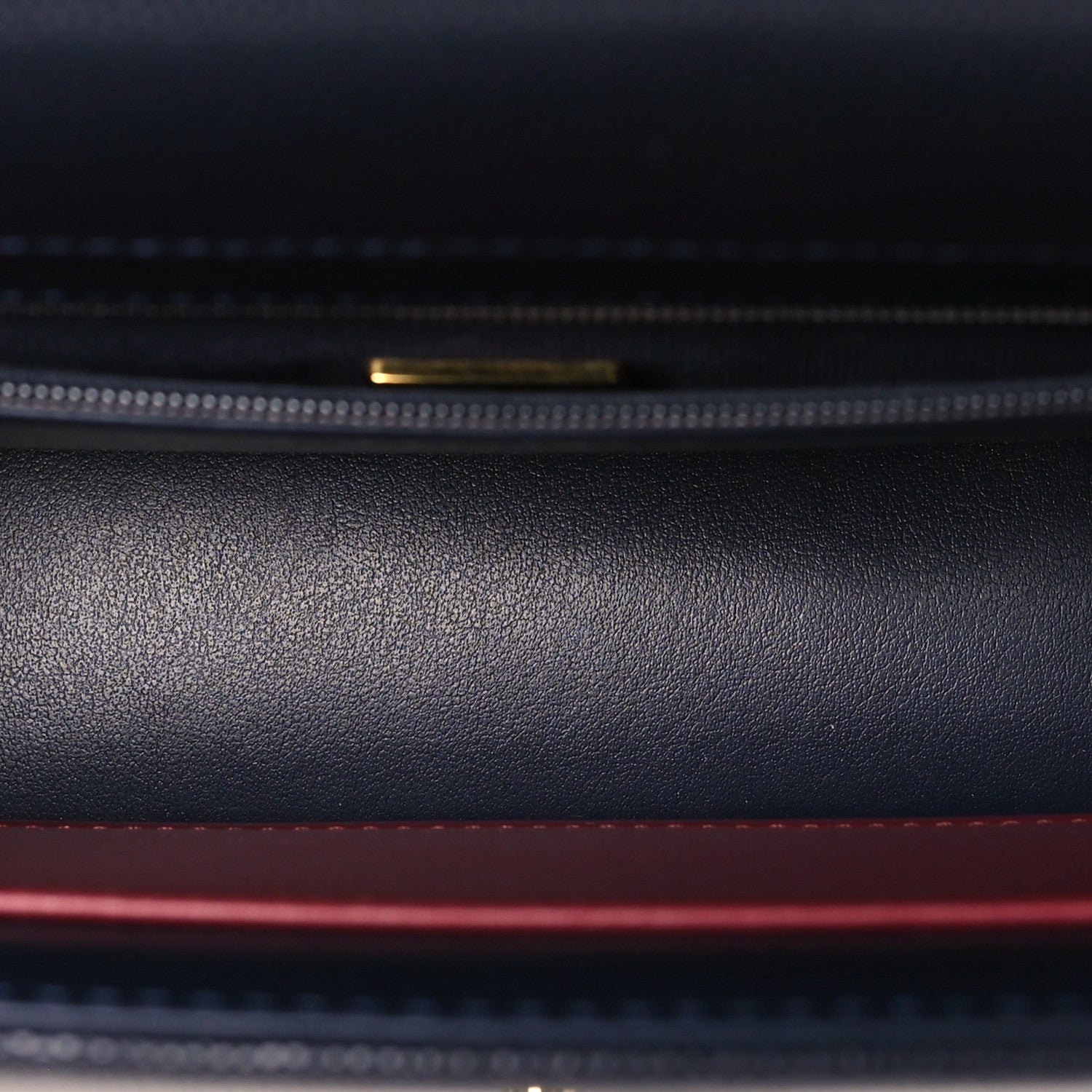 Shiny Caviar Preppy Coco Small Flap Navy