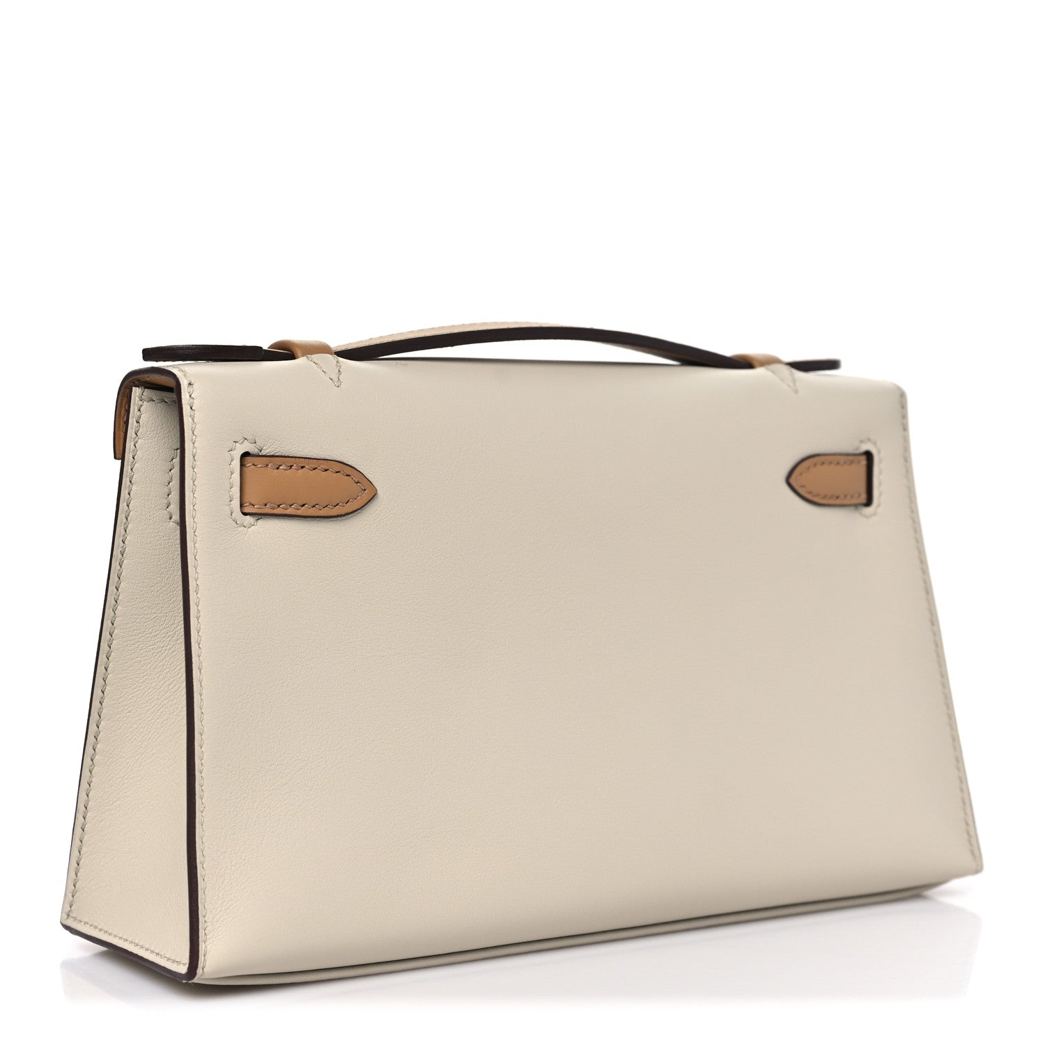 Swift Horseshoe Kelly Pochette Clutch Nata Biscuit