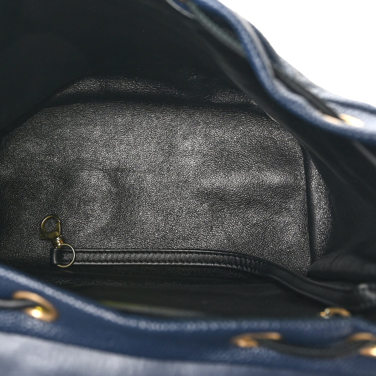 Caviar Quilted Filigree Backpack Navy