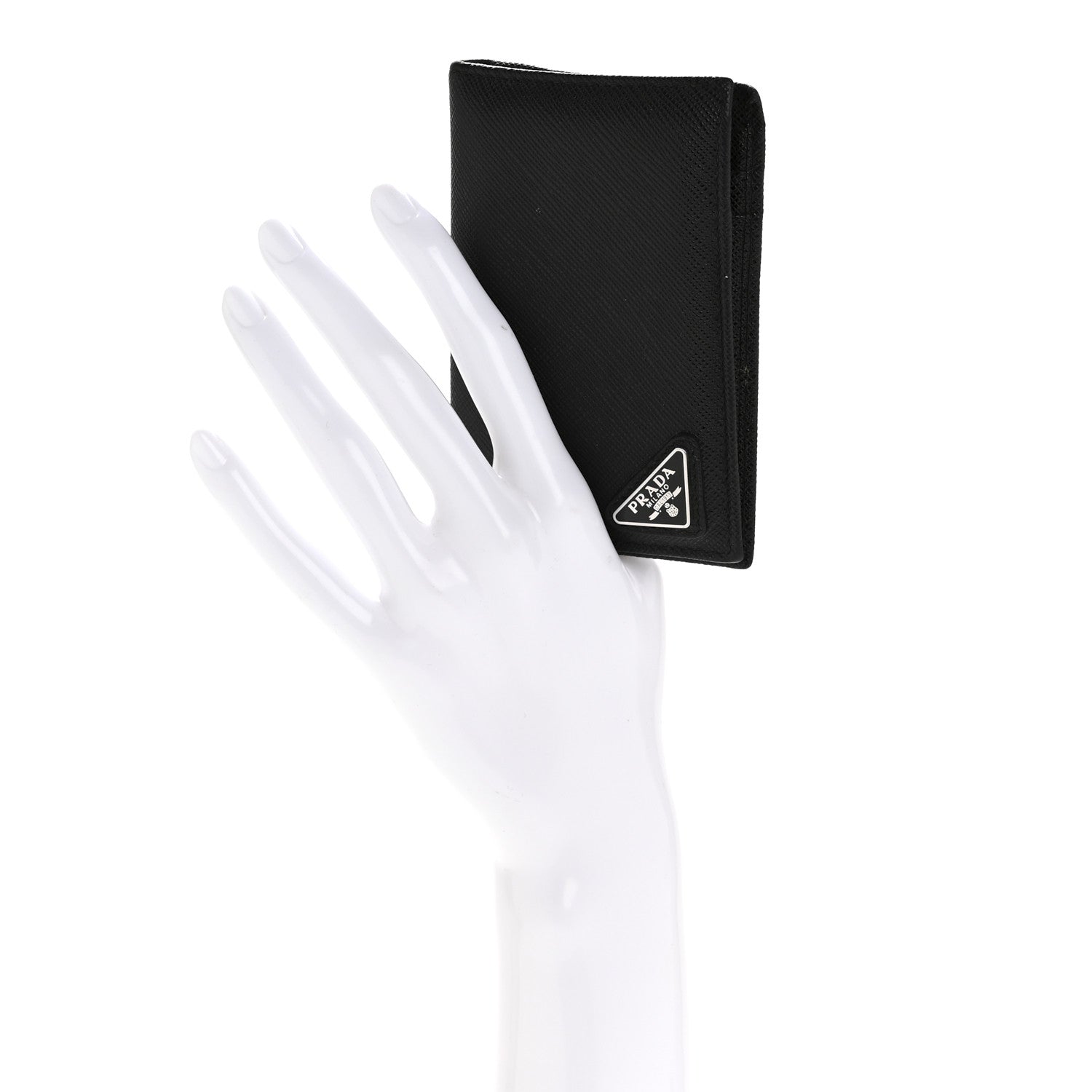 Saffiano Triangle Card Holder Black