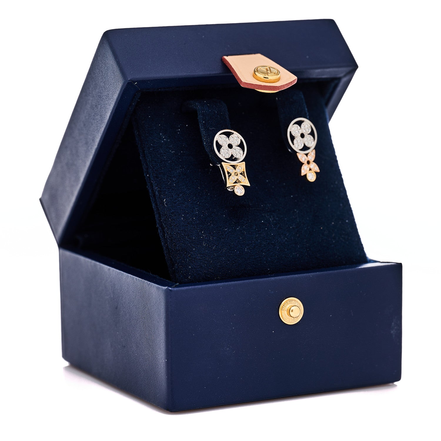 18K Rose White Gold Diamond Idylle Blossom Earrings
