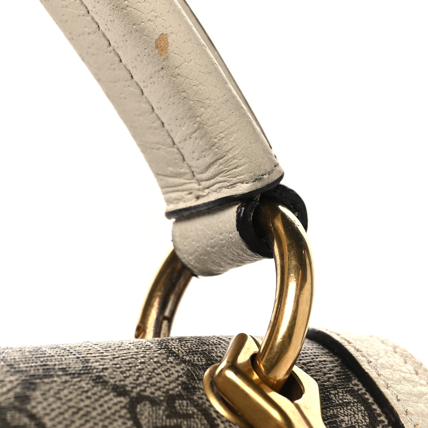 GG Supreme Monogram Small Queen Margaret Top Handle Bag White