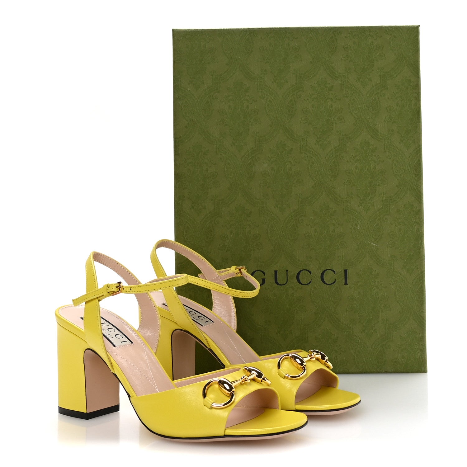 Malaga Kid Horsebit Lady 75mm Sandals 36.5 Acid Lime